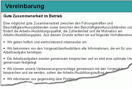 Dokument-Vorschau: Vereinbarung