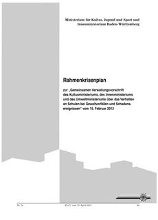 Dokument-Vorschau: Rahmenkrisenplan